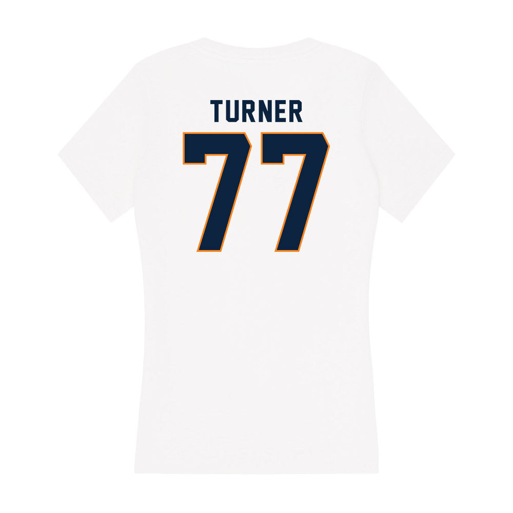 UT Martin - NCAA Football : Riley Turner - Women's V-Neck T-Shirt-1