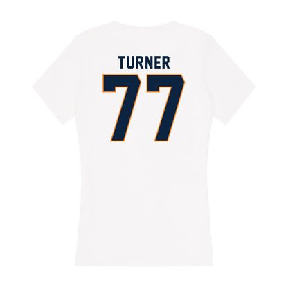 UT Martin - NCAA Football : Riley Turner - Women's V-Neck T-Shirt-1