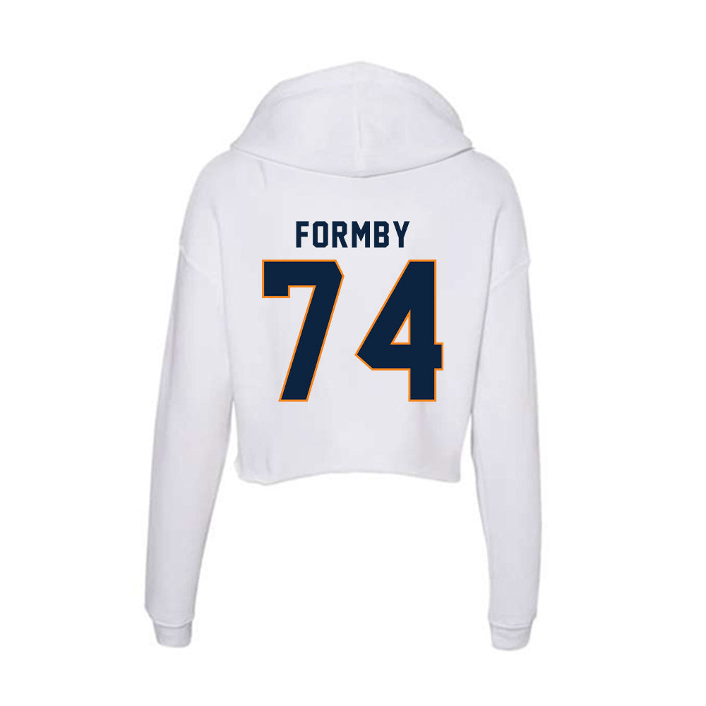 UT Martin - NCAA Football : Hayes Formby - Women's Crop Fleece Hoodie-1