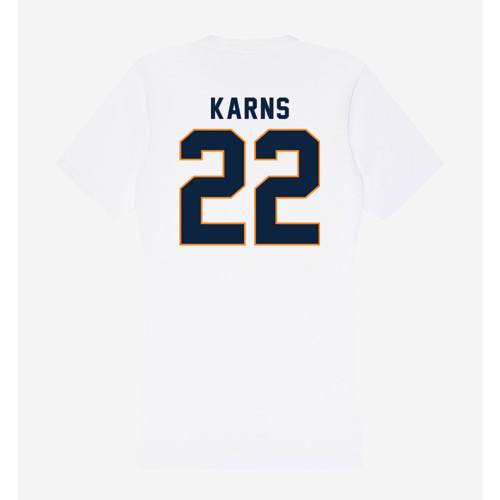 UT Martin - NCAA Baseball : Aidan Karns - Women's V-Neck T-Shirt-1