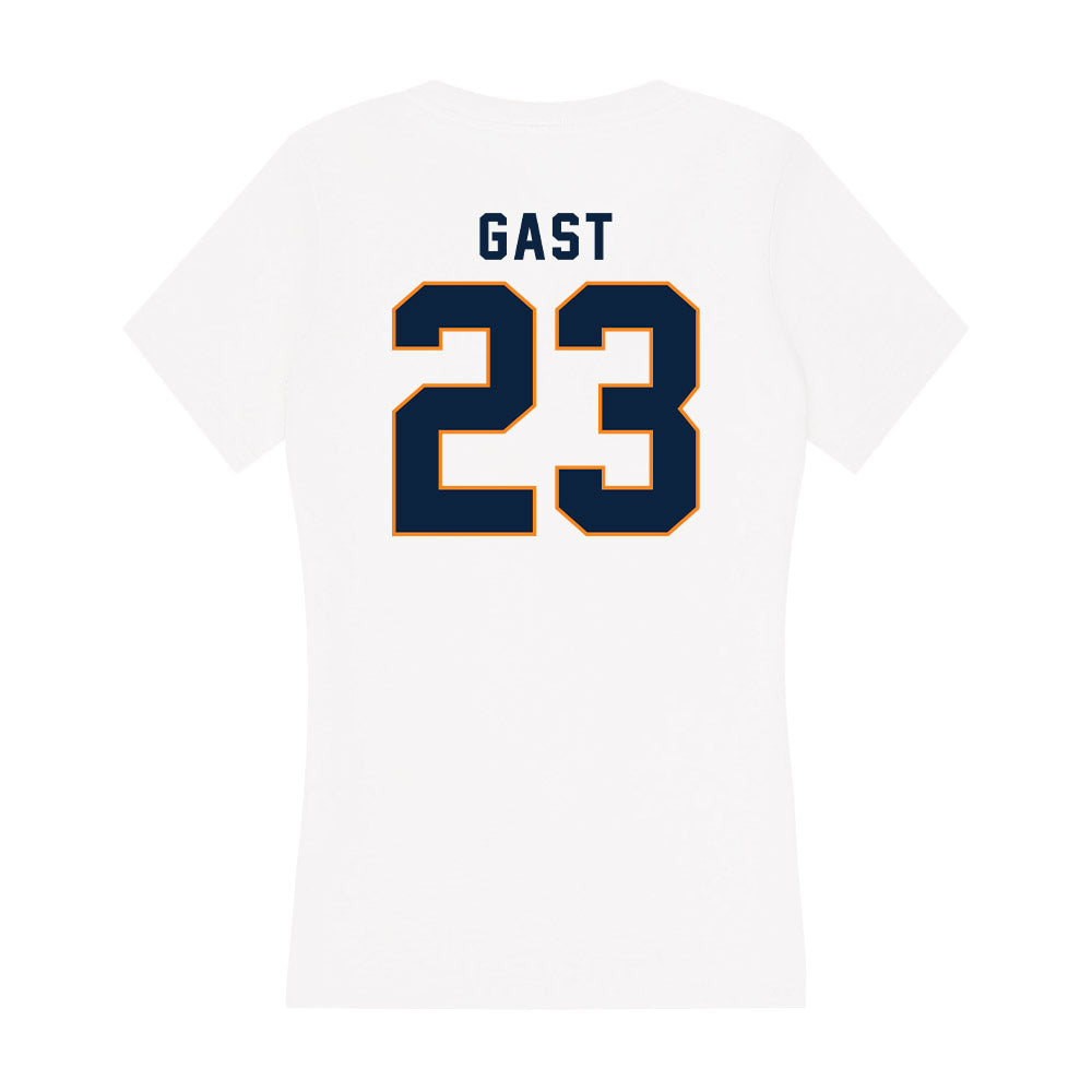 UT Martin - NCAA Baseball : Austin Gast - Women's V-Neck T-Shirt-1