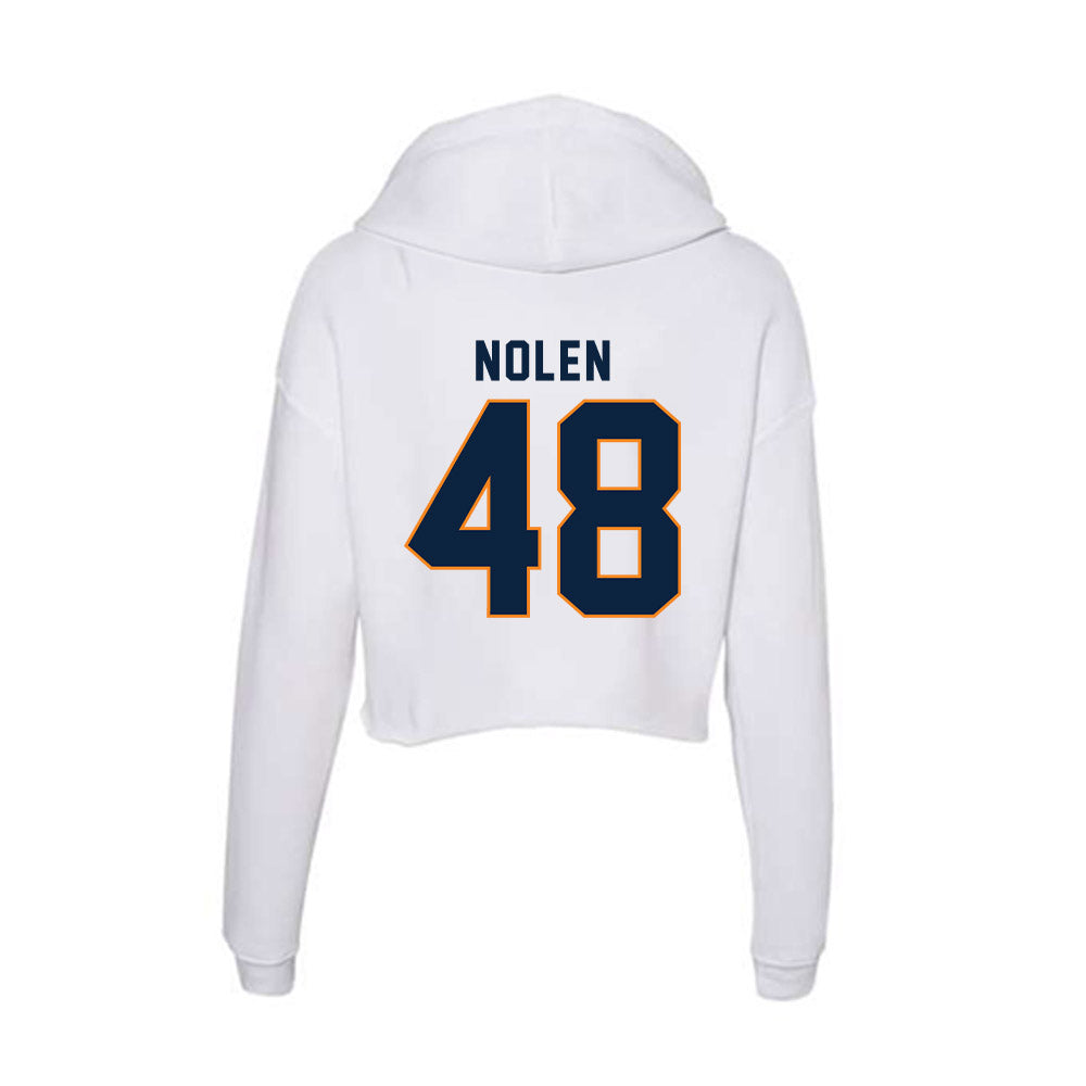 UT Martin - NCAA Football : Alex Nolen - Women's Crop Fleece Hoodie-1