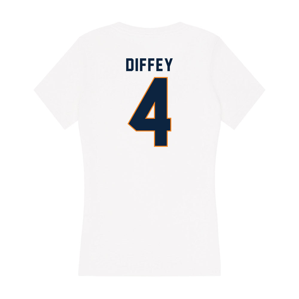 UT Martin - NCAA Baseball : Choyce Diffey - Women's V-Neck T-Shirt-1