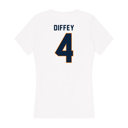 UT Martin - NCAA Baseball : Choyce Diffey - Women's V-Neck T-Shirt-1