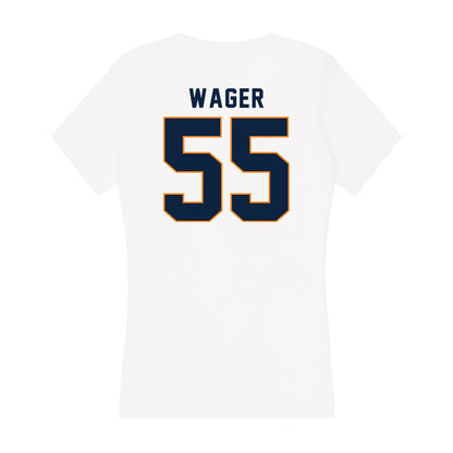 UT Martin - NCAA Baseball : Zach Wager - Women's V-Neck T-Shirt-1