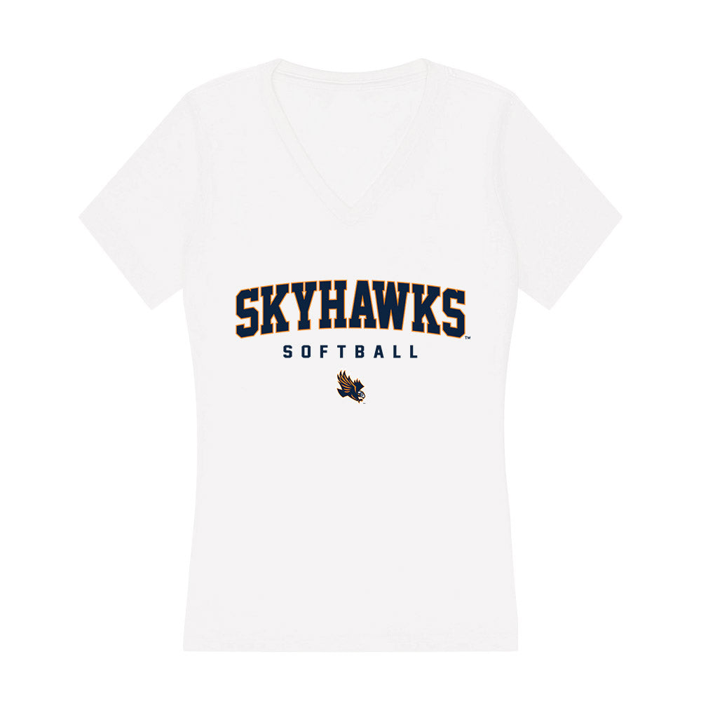  - NCAA Softball : Kyrsten Brown - Women's V-Neck T-Shirt-0