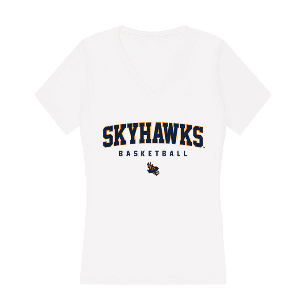 UT Martin - NCAA Men's Basketball : AJ Hopkins - Women's V-Neck T-Shirt-0