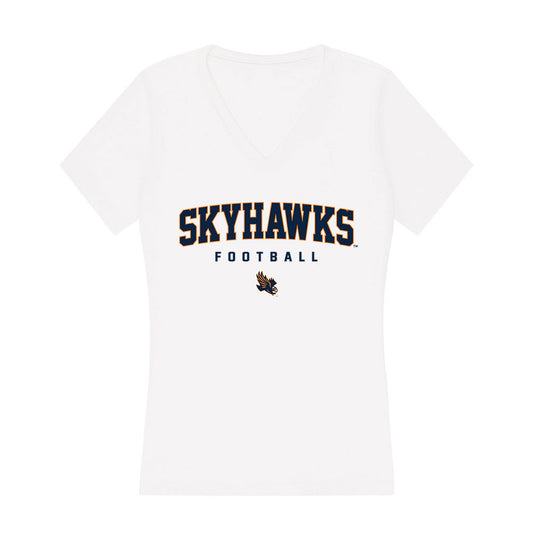 UT Martin - NCAA Football : Devin Queen - Women's V-Neck T-Shirt-0