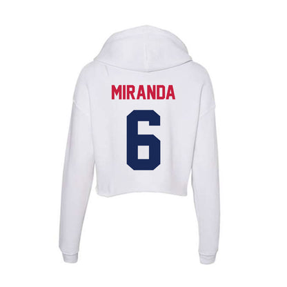 South Alabama - NCAA Baseball : Talan Miranda - Women's Crop Fleece Hoodie-1