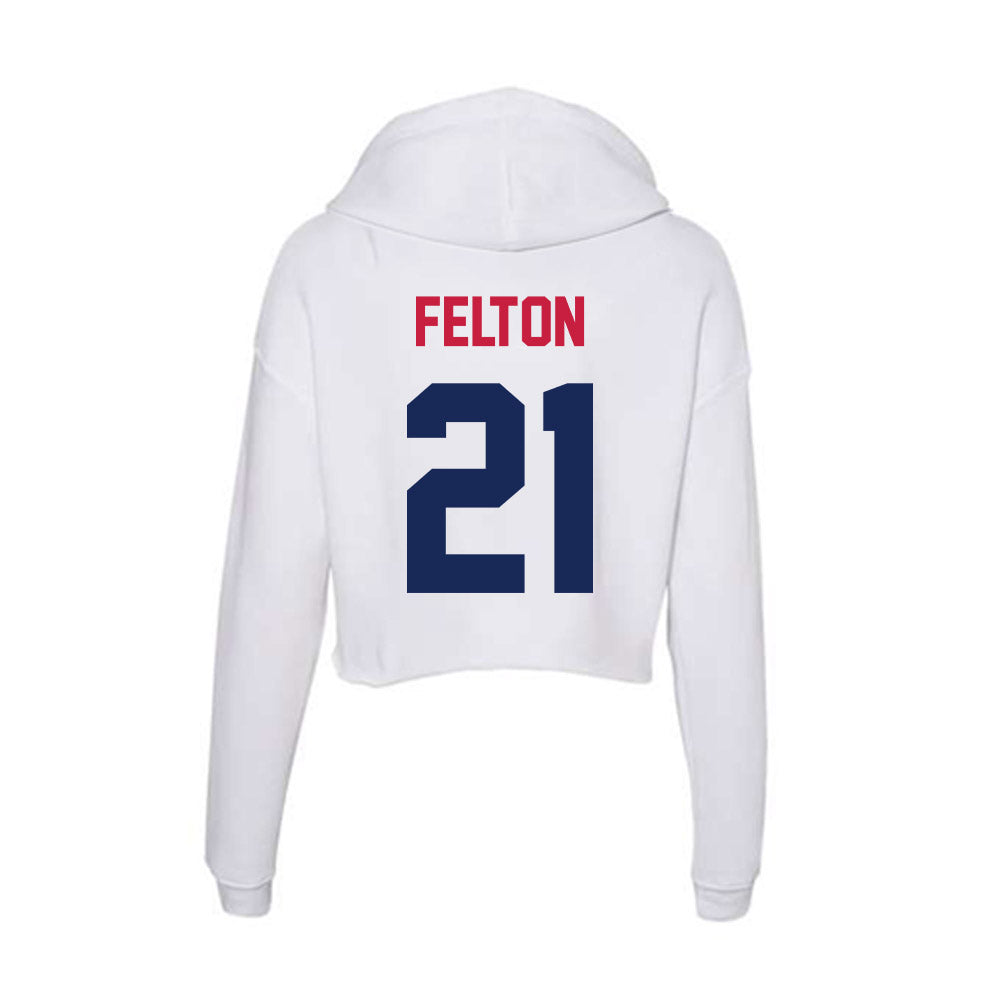 South Alabama - NCAA Football : Will Felton - Women's Crop Fleece Hoodie-1