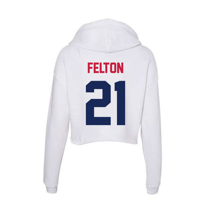 South Alabama - NCAA Football : Will Felton - Women's Crop Fleece Hoodie-1