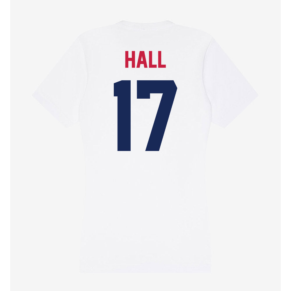 South Alabama - NCAA Softball : Morgan Hall - Women's V-Neck T-Shirt-1