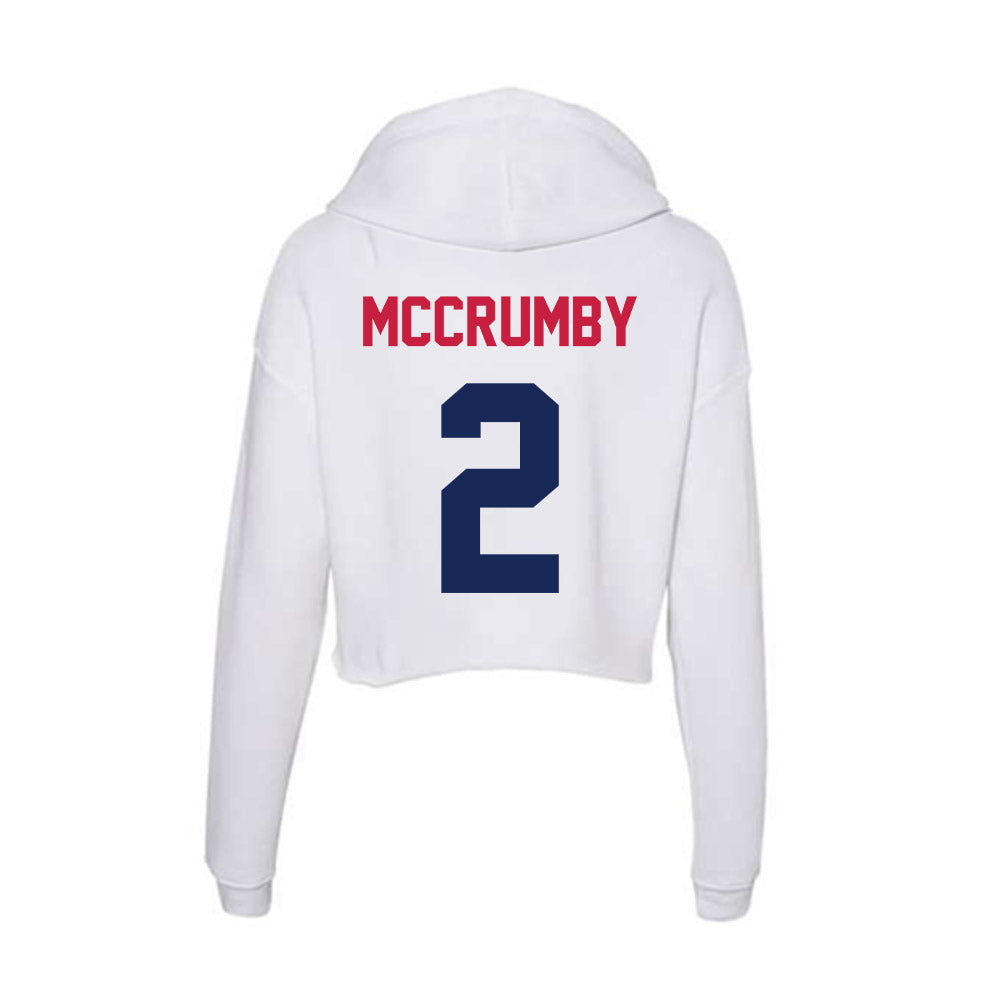 South Alabama - NCAA Football : Miller McCrumby - Women's Crop Fleece Hoodie-1
