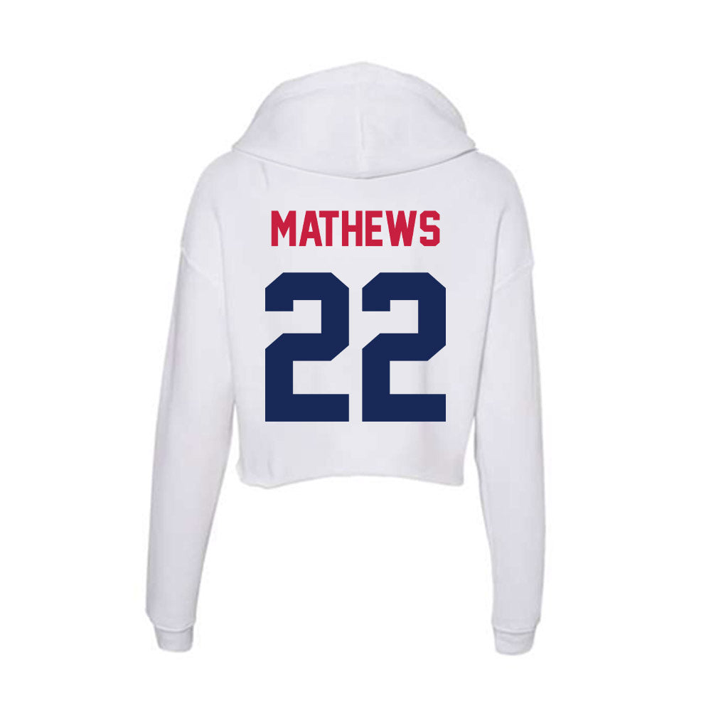 South Alabama - NCAA Baseball : Duncan Mathews - Women's Crop Fleece Hoodie-1