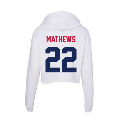 South Alabama - NCAA Baseball : Duncan Mathews - Women's Crop Fleece Hoodie-1