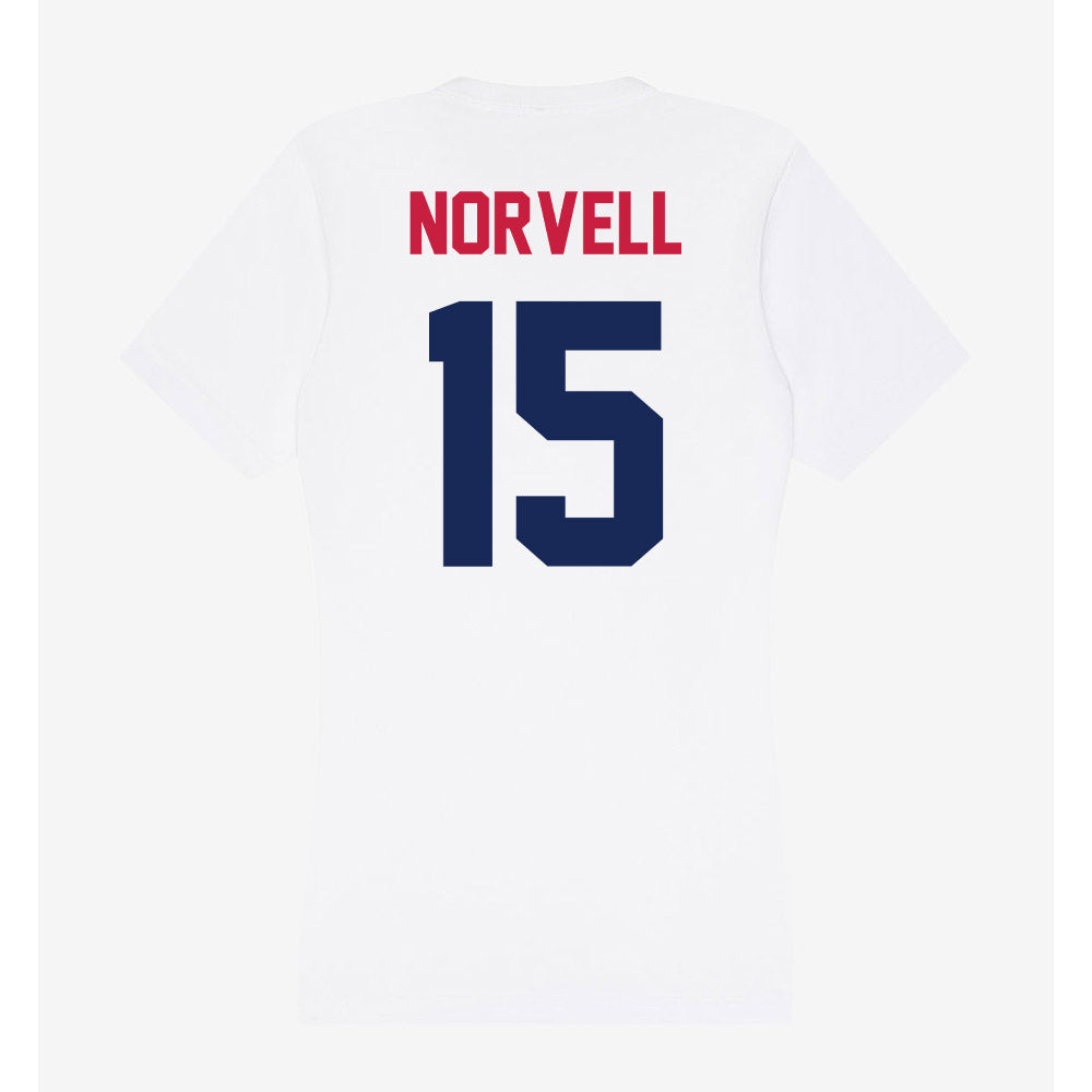 South Alabama - NCAA Women's Volleyball : Halle Norvell - Women's V-Neck T-Shirt-1