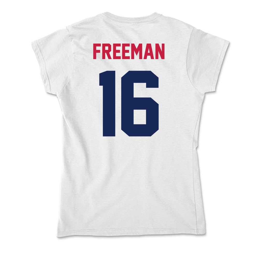 South Alabama - NCAA Women's Volleyball : Alivia Freeman - Soft Style Women’s T-Shirt-1