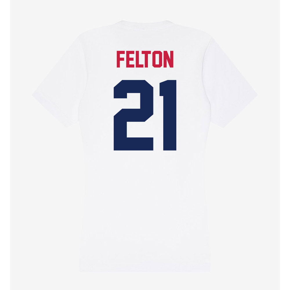 South Alabama - NCAA Football : Will Felton - Women's V-Neck T-Shirt-1