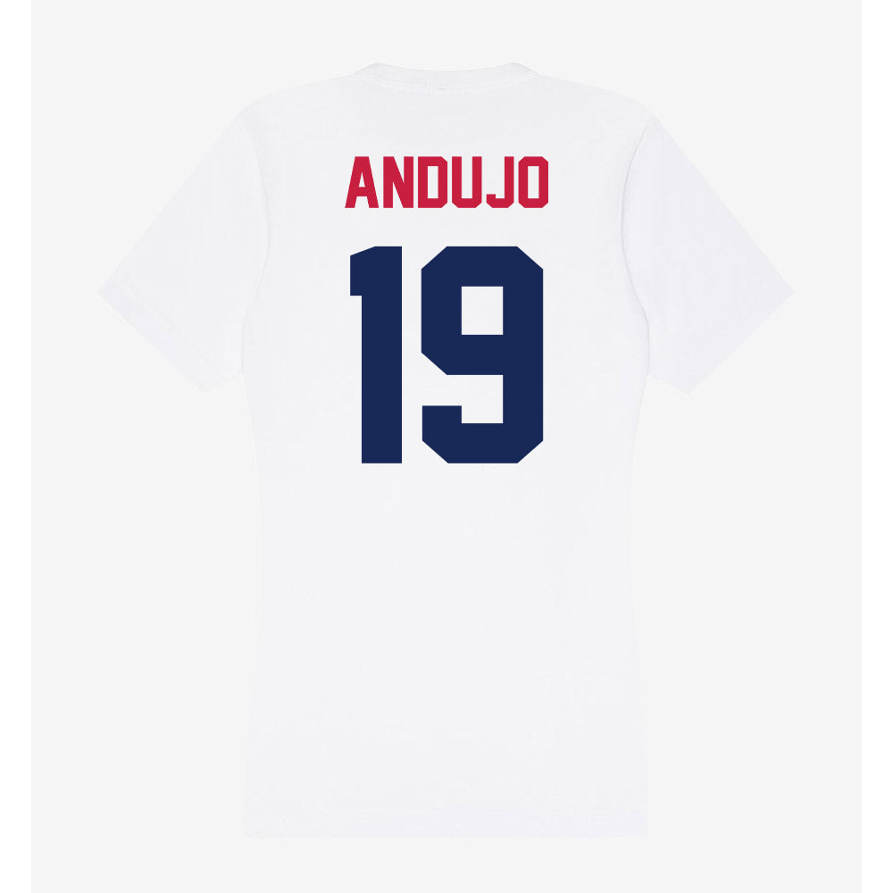 South Alabama - NCAA Softball : Frankie Andujo - Women's V-Neck T-Shirt-1