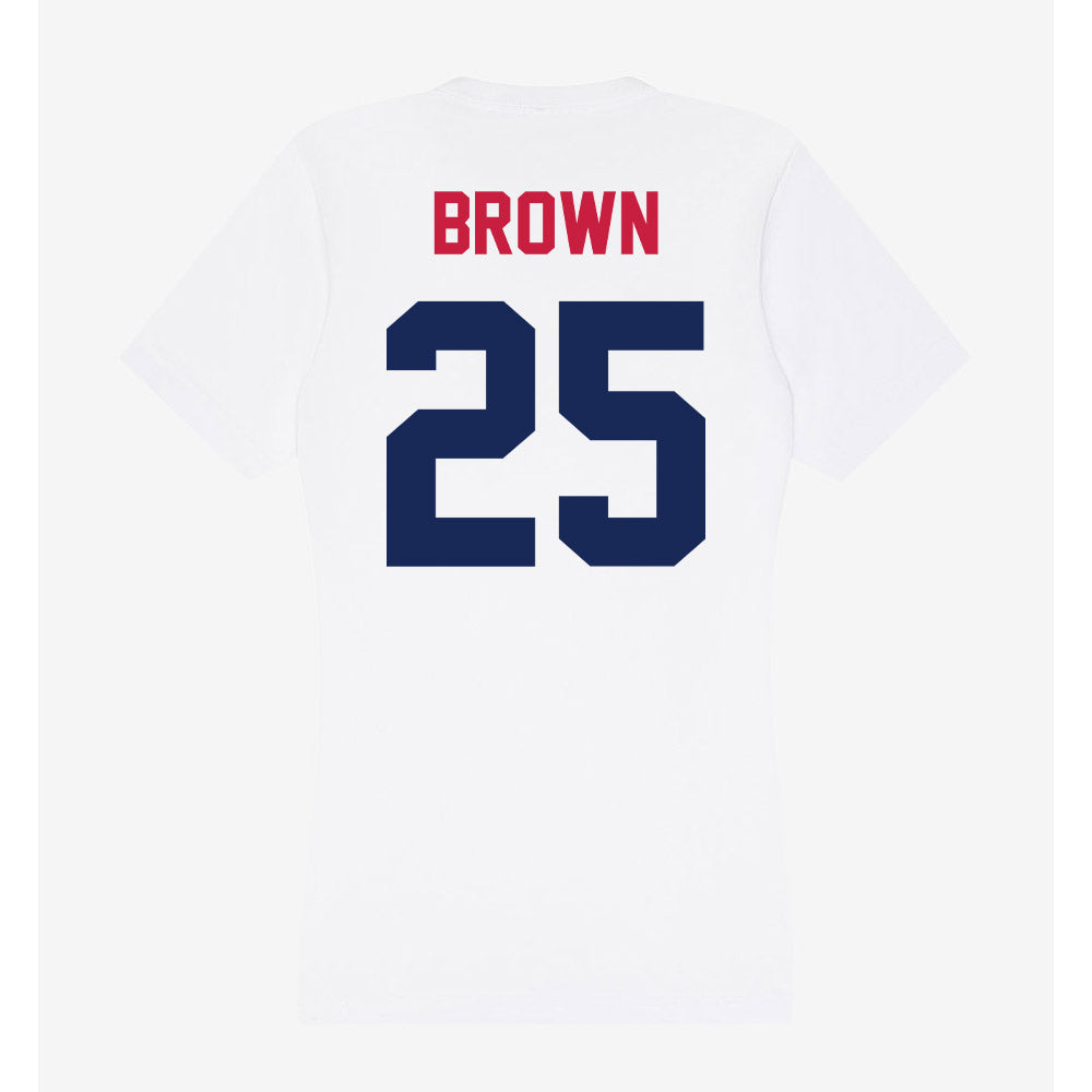 South Alabama - NCAA Men's Basketball : Judah Brown - Women's V-Neck T-Shirt-1