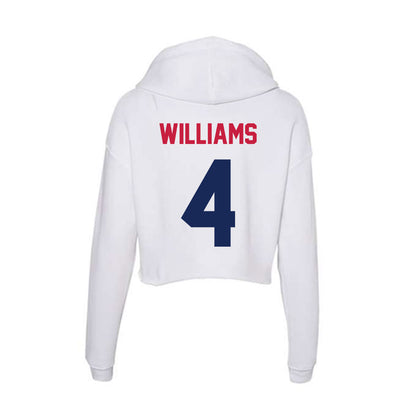 South Alabama - NCAA Men's Basketball : Stephen Williams - Women's Crop Fleece Hoodie-1