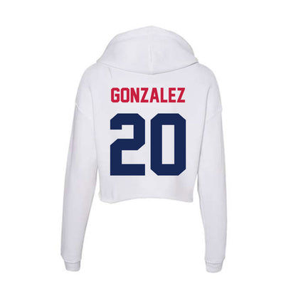 South Alabama - NCAA Women's Basketball : Daniela Gonzalez - Women's Crop Fleece Hoodie-1