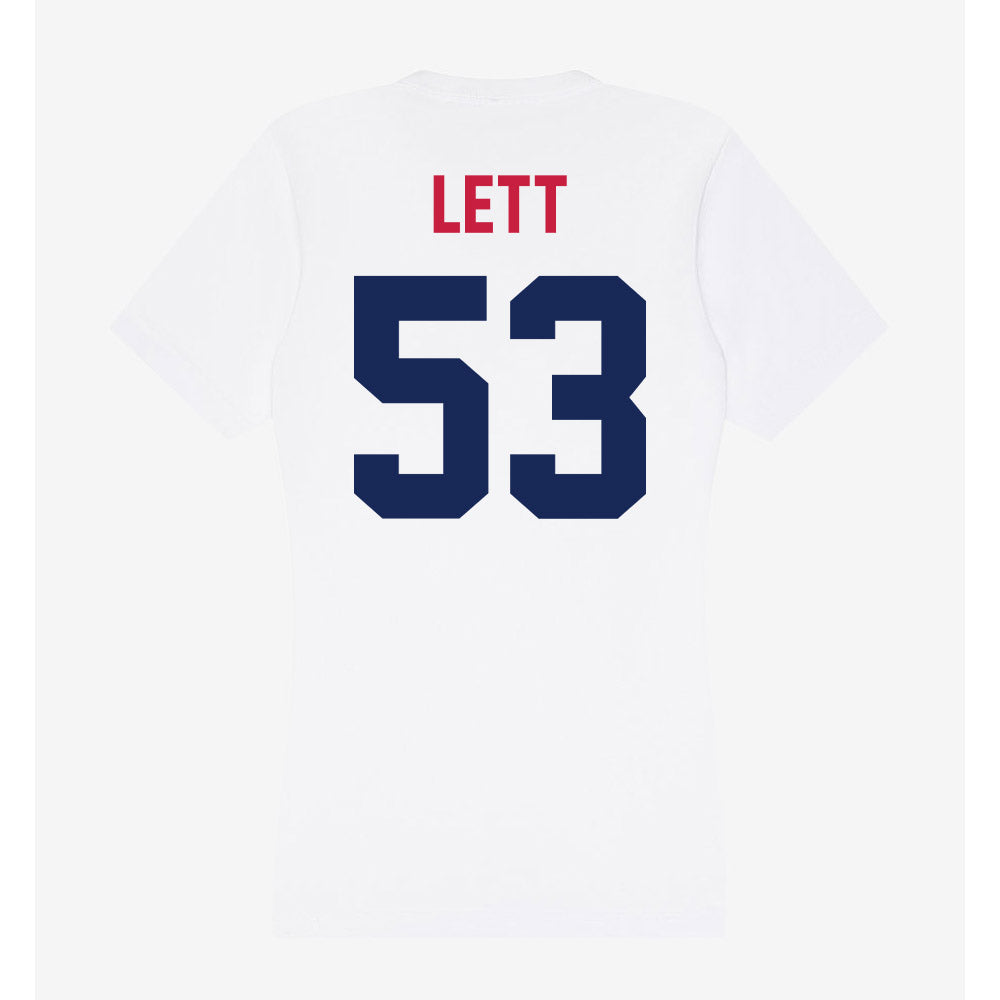 South Alabama - NCAA Football : Letrelle Lett - Women's V-Neck T-Shirt-1