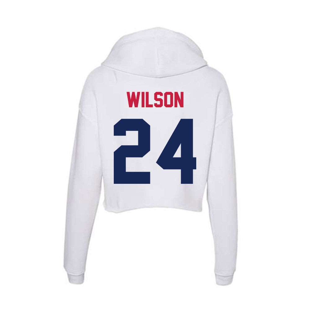 South Alabama - NCAA Women's Soccer : Larkin Wilson - Women's Crop Fleece Hoodie-1