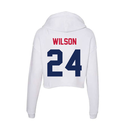 South Alabama - NCAA Women's Soccer : Larkin Wilson - Women's Crop Fleece Hoodie-1