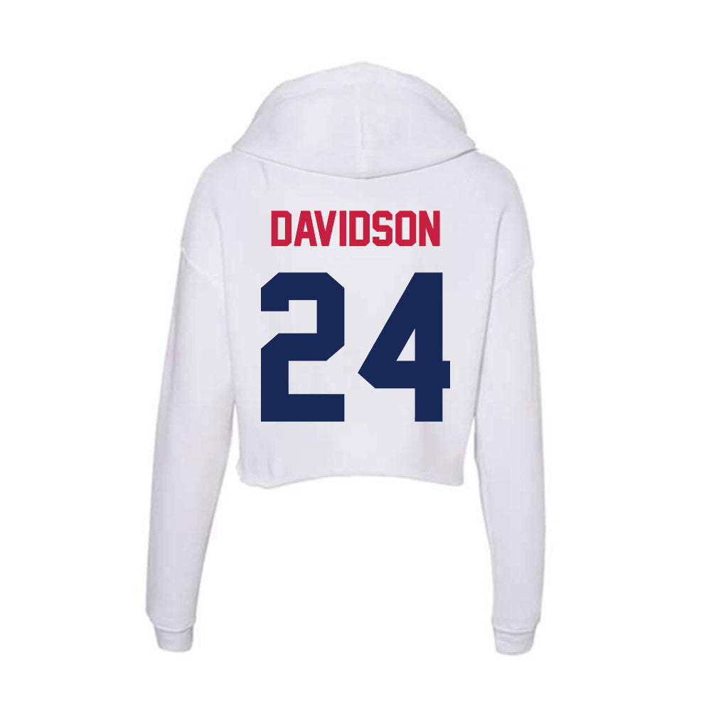 South Alabama - NCAA Softball : Megan Davidson - Women's Crop Fleece Hoodie-1