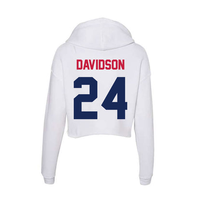 South Alabama - NCAA Softball : Megan Davidson - Women's Crop Fleece Hoodie-1
