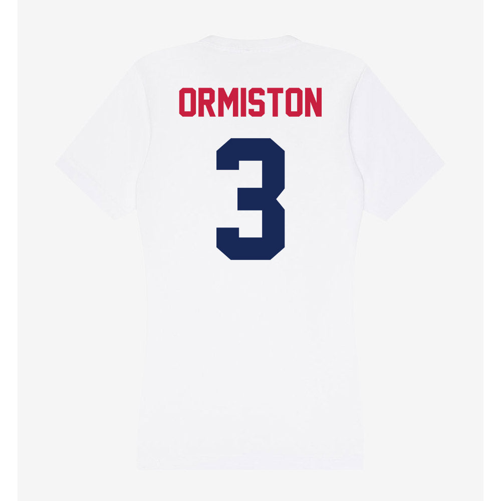 South Alabama - NCAA Men's Basketball : Elijah Ormiston - Women's V-Neck T-Shirt-1