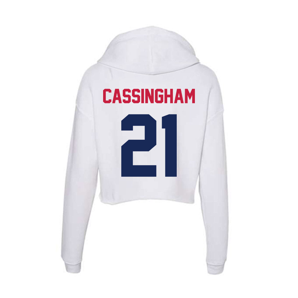 South Alabama - NCAA Baseball : Charlie Cassingham - Women's Crop Fleece Hoodie-1