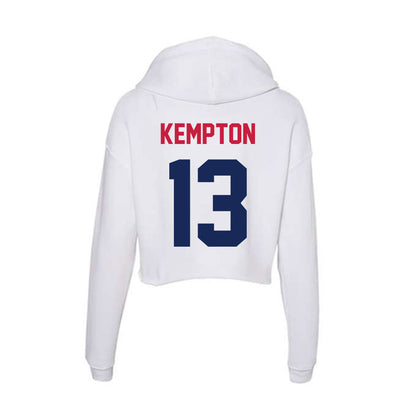 South Alabama - NCAA Women's Soccer : Peyton Kempton - Women's Crop Fleece Hooded Sweatshirt-1