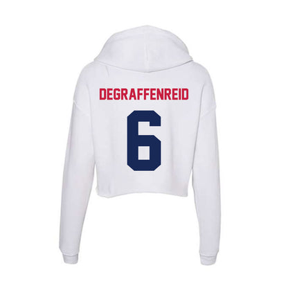 South Alabama - NCAA Football : Kaydon Degraffenreid - Women's Crop Fleece Hoodie-1
