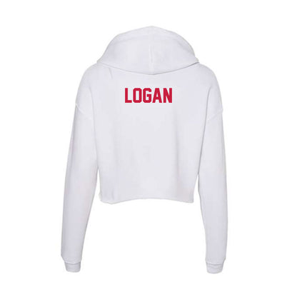 South Alabama - NCAA Men's Track & Field : Terek Logan - Women's Crop Fleece Hooded Sweatshirt-1