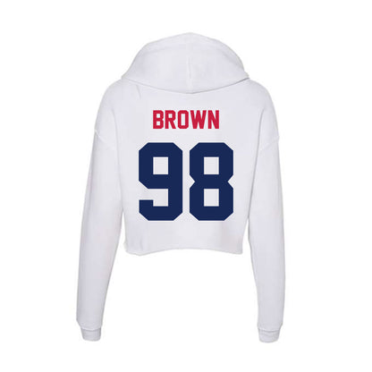 South Alabama - NCAA Football : Tre'Darius Brown - Women's Crop Fleece Hoodie-1