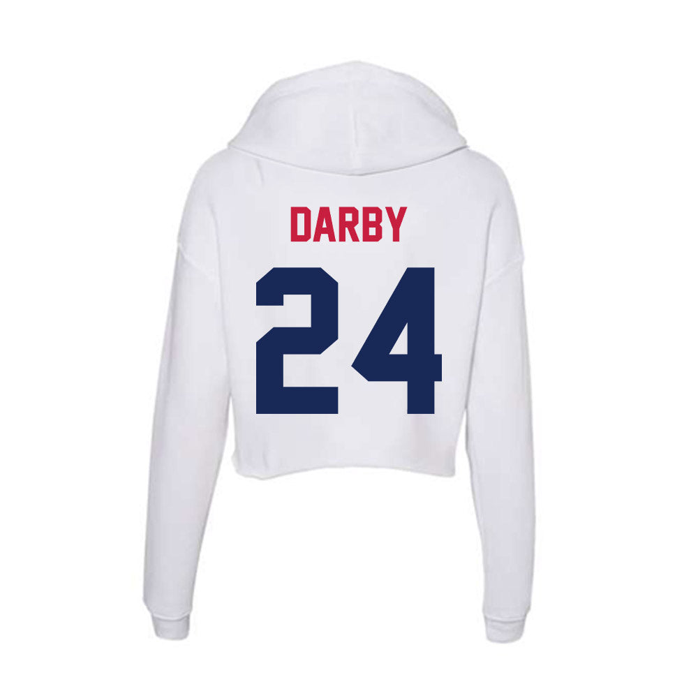 South Alabama - NCAA Football : Damyrion Darby - Women's Crop Fleece Hoodie-1