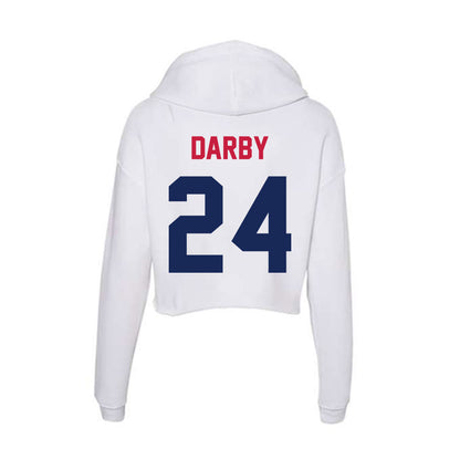 South Alabama - NCAA Football : Damyrion Darby - Women's Crop Fleece Hoodie-1