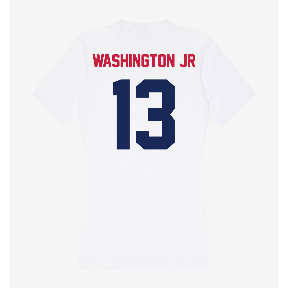 South Alabama - NCAA Football : Jarvis Washington Jr - Women's V-Neck T-Shirt-1