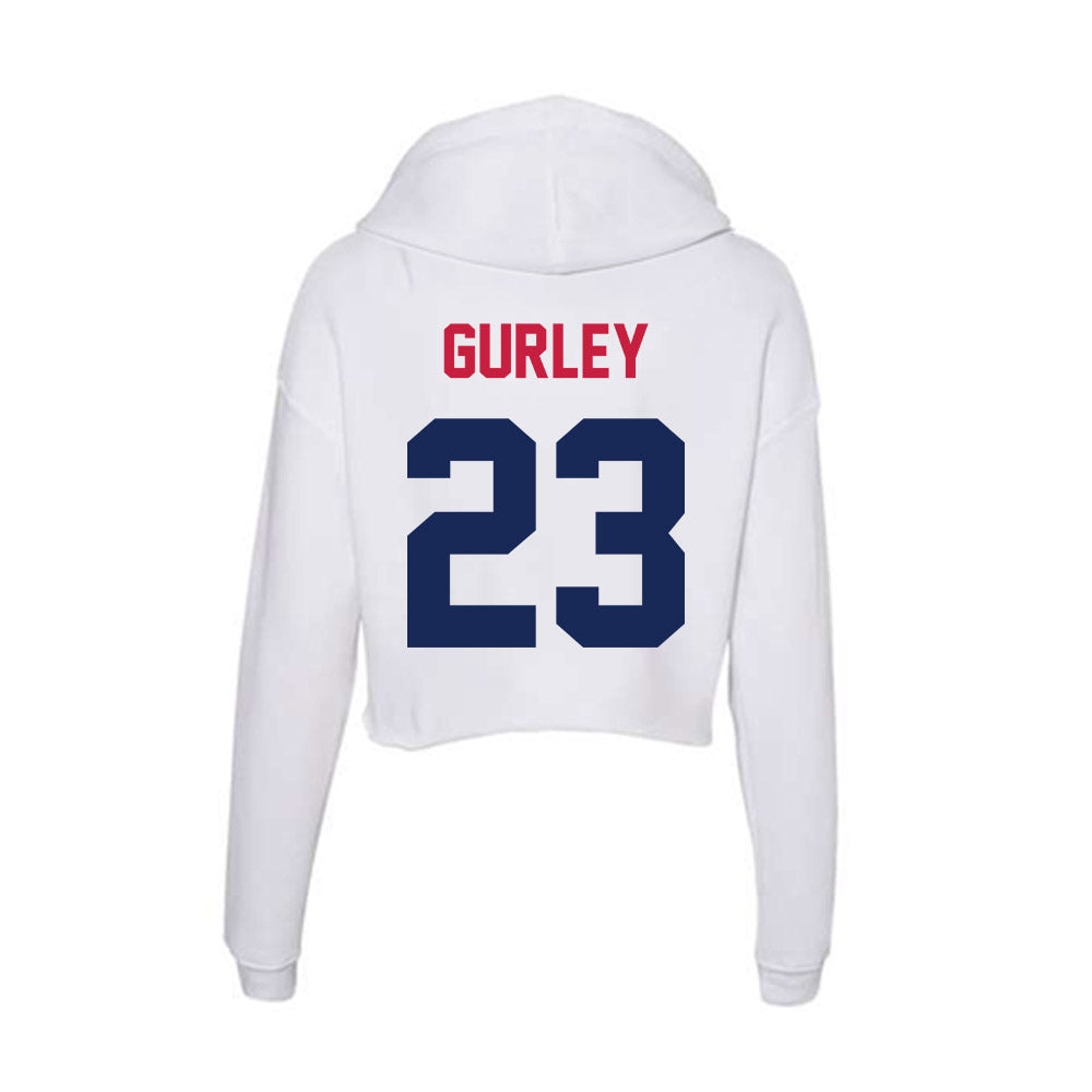 South Alabama - NCAA Football : Charles Gurley - Women's Crop Fleece Hoodie-1