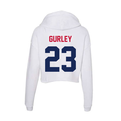 South Alabama - NCAA Football : Charles Gurley - Women's Crop Fleece Hoodie-1