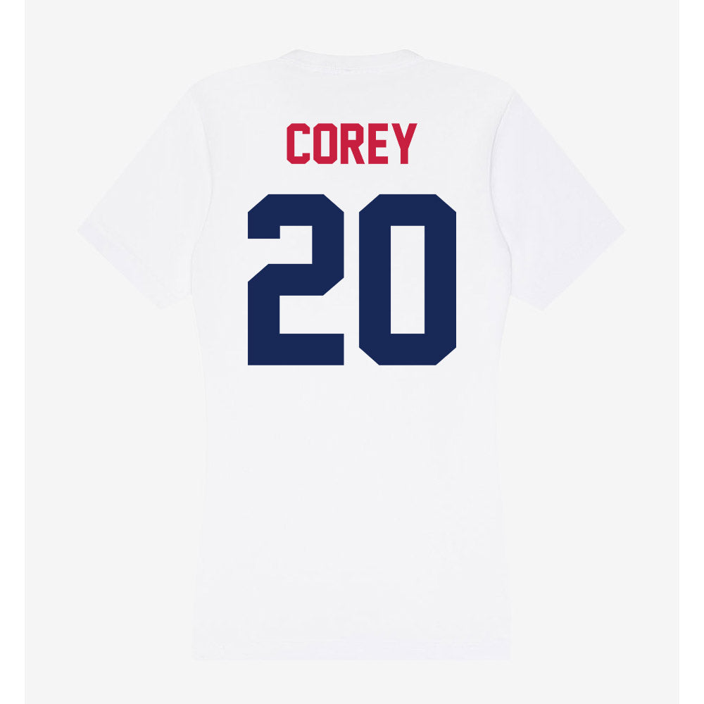 South Alabama - NCAA Men's Basketball : Myles Corey - Women's V-Neck T-Shirt-1