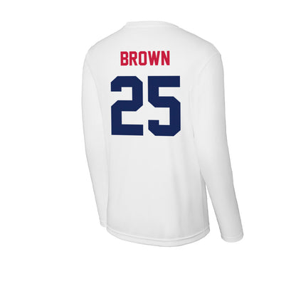 South Alabama - NCAA Men's Basketball : Judah Brown - Activewear Long Sleeve T-Shirt-1