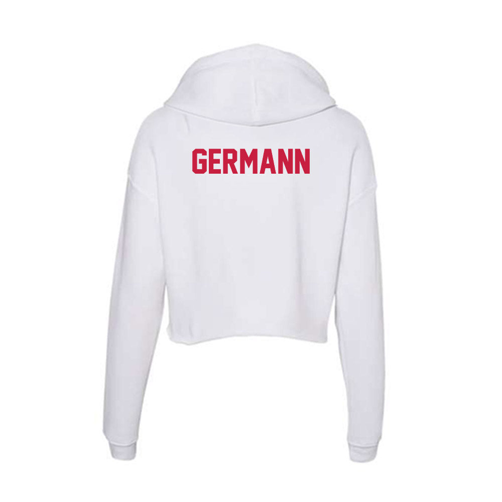 South Alabama - NCAA Women's Track & Field : Allie Germann - Women's Crop Fleece Hoodie-1