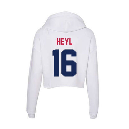 South Alabama - NCAA Softball : Cailyn Heyl - Women's Crop Fleece Hoodie-1