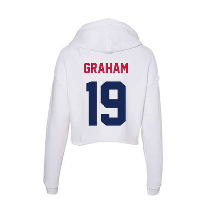 South Alabama - NCAA Football : Jerrian Graham - Women's Crop Fleece Hooded Sweatshirt-1