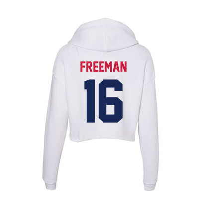 South Alabama - NCAA Women's Volleyball : Alivia Freeman - Women's Crop Fleece Hoodie-1