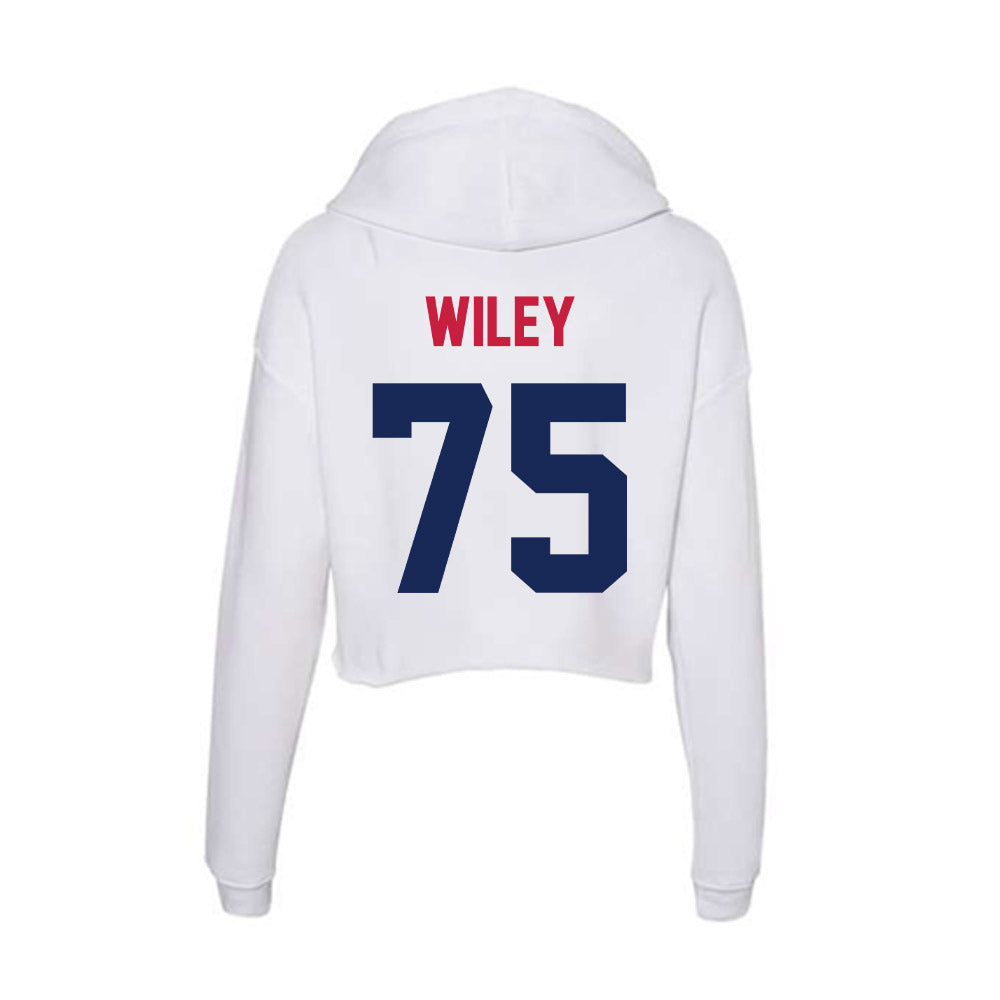 South Alabama - NCAA Football : Tyler Wiley - Women's Crop Fleece Hoodie-1