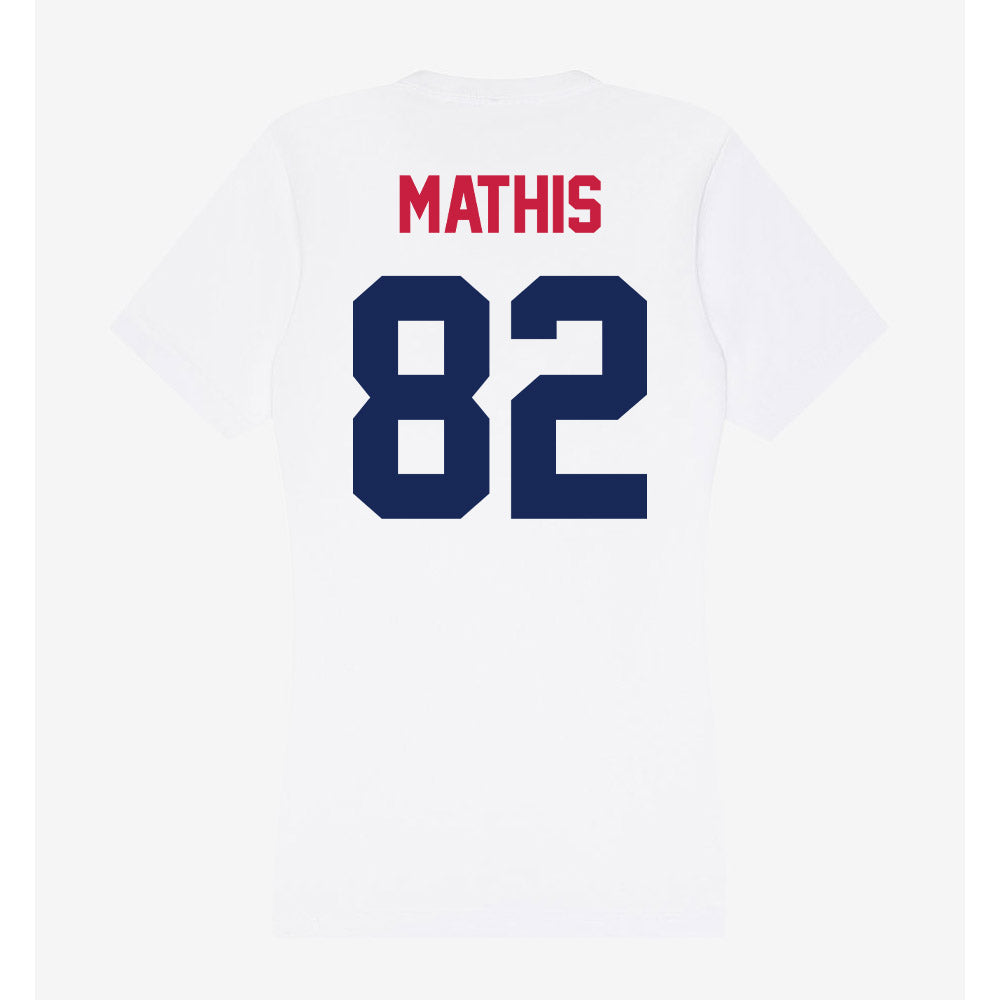 South Alabama - NCAA Football : Julius Mathis - Women's V-Neck T-Shirt-1